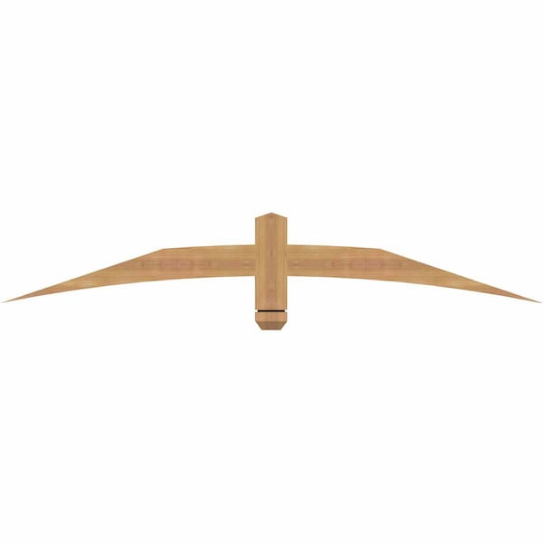Ekena Millwork Bellingham Timber Gable Bracket, Western Red Cedar, 60"W x 10"H x 1 1/2"D x 3 1/2"F, 4/12 Pitch GBW060X10X0204BEL00SWR - main